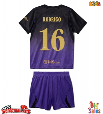 Barcelona Rodri Hernandez #16 Replica Away Stadium Kit for Kids 2026-27 Short Sleeve (+ pants)